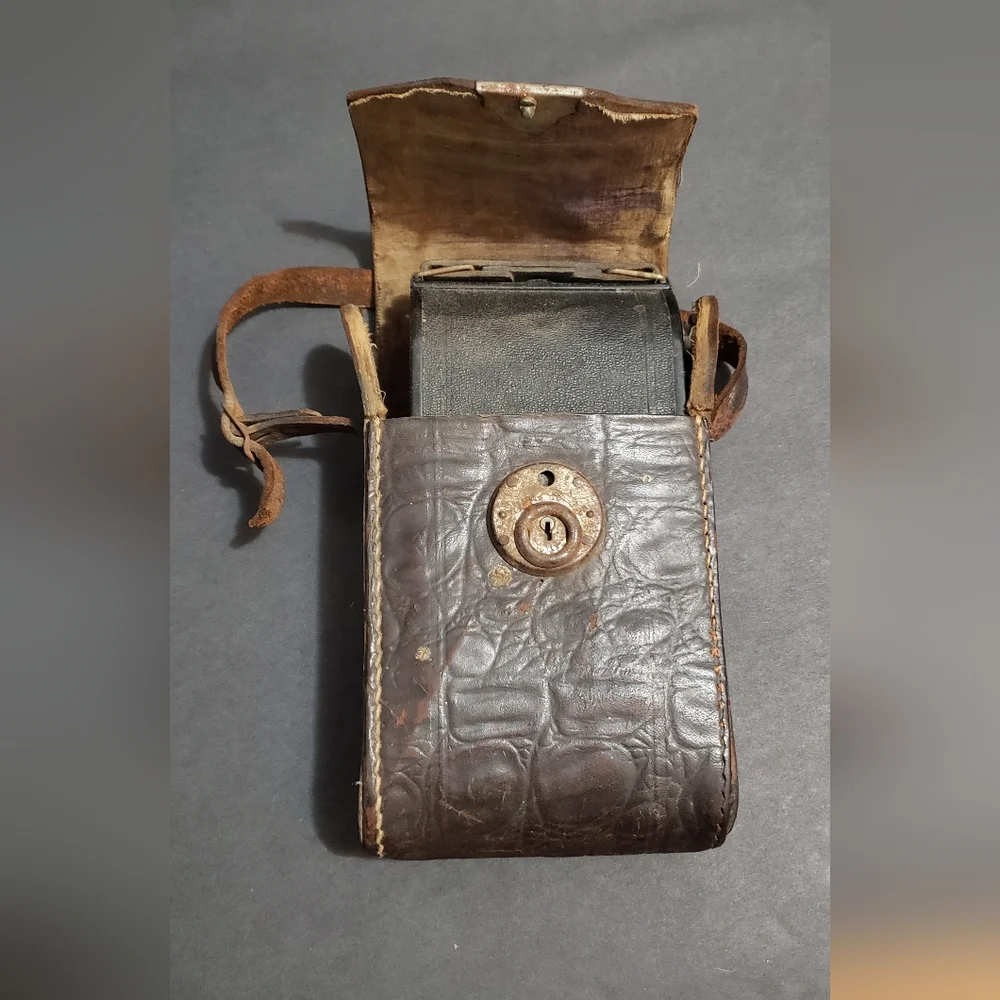 Vintage camera and case